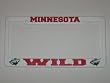 MINNESOTA WILD Team Logo PLASTIC LICENSE PLATE FRAME