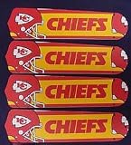Ceiling Fan Designers 52SET-NFL-KAN NFL Kansas City Chiefs 52 In. Ceiling Fan Blades Only