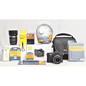 NIKON 1 Black V1 2 lens kit - w/ 10-30mm & 30-110mm lenses + MUCH, MUCH MORE!