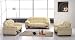 Kitchen & Housewares : Contermporary Furniture Beige Leather Set Sofa/Loveseat/Chair