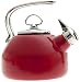 Chantal Enamel-On-Steel 1 4 5-Quart Classic Teakettle, Red
