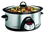 Rival 38651-C 6-Quart Smart-Pot Countdown Stainless-Steel Slow Cooker