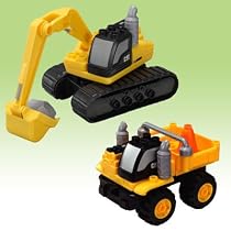 メガブロック ショベルカー&ミニトラックセット