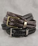 Nautica Leather Hand Braided Belt