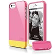 elago S5 Glide Case for iPhone 5 - Hot Pink + Extra Bottom Clip + Front Protection Film + Back Protection Film included - Full Retail Packaging
