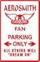 AEROSMITH FAN PARKING music rock band sign