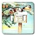 SmudgeArt Vintage Christmas Designs - Christmas date - Light Switch Covers - double toggle switch