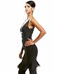 Double Knit Leather Waistband Dress Product Image