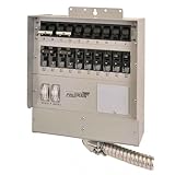 Reliance Controls 10-Circuit 50 Amp Transfer Switch for up to 12,500-Watt Generators Q510C