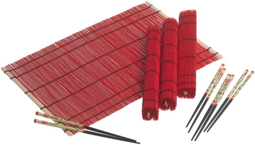 Global Decor 12-Piece Asian Placemat and Chopstick Set, Service for 4