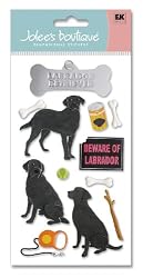 Jolee's Boutique Dimensional Stickers, Black Lab Retriever