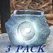 Mini Outdoor Solar Powered LED Garden Rock Light - 3 Pack