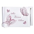 Satin Butterfly Guest Book - Pink (Spanish Language)