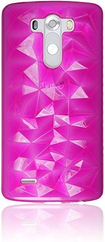 G3 Case, LG G 3 Case Crystal Jelly , Mobile Soft TPU Case (Hot Pink)
