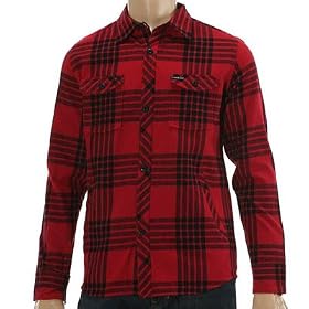 Ambiguous Mens Jacket Warren Flannel Red by Ambiguous