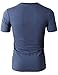 H2H Mens Casual Slim Fit Short Sleeve Marble Color Crew-Neck T-Shirts DARKBLUE US L/Asia XL (KMTTS0379)