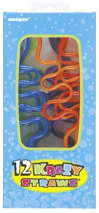 Krazy Straws Assorted 12 Pack