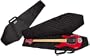 Coffin Case BB-75 Body Bag Economy Universal Bass Gig Bag, Black Exterior with Red Interior