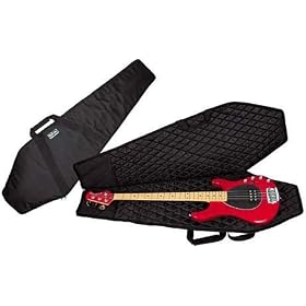 Coffin Case BB-75 Body Bag Economy Universal Bass Gig Bag, Black Exterior with Red Interior by 