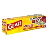 Glad Zipper Storage Bags, 1 Gallon, 40-Count Bags, Case of 9 (360 Bags)