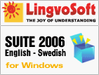 LingvoSoft translation software Suite 2006 English <-> Swedish for Windows: dictionary, phrasebook, flashcards