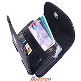 Horizontal Leather Wallet Case with Belt Loop and Clip / Black for Apple Ip ....