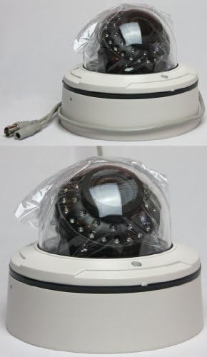 USG 900TVL Pro Grade Dome Security Camera With Bracket: SONY Effio-V (2014 Premier Model) CCTV 900TVL 960H, Auto-Iris 2.8-12mm Vari-Focal Lens With IR Cut, 130 Feet Nighttime IR LEDs, IP68 IK10 Rated For Outdoor/Indoor Home/Business/Industry Video Surveillance