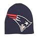 New England Patriots Oversized Embroidered Logo Knit Beanie Hat