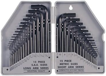 Big ROC HK30 Heat Treated Combination Hex Key, 30 Piece