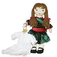 Best Pals Kathy Christmas 16 Rag Doll w/ Nightgown and Tote