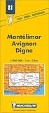 Carte routi&egrave;re : Mont&eacute;limar - Avignon - Digne, 81, 1/200000
