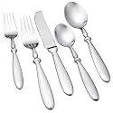 Hampton Forged Brushed Bistro 20-Piece 18/0 Forged Flatware Set, Service for 4