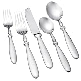 Hampton Forged Brushed Bistro 20-Piece 18/0 Forged Flatware Set, Service for 4