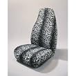Snow Leopard Print Universal Bucket Seat Cover