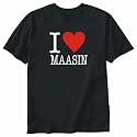 T-Shirt Black " Love Classic Maasin " Philippines City