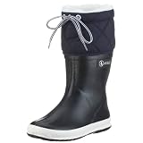 Aigle Giboulee, Bottes de pluie mixte enfant - Marine/blanc, 22 EU