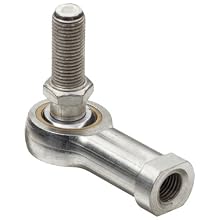 RBC Heim Bearings HF6CY 0.3750" Bore, .3750-24 Threads Female Rod End Bearing, 4 Piece Metal-To-Metal, Stud Included
