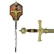The King Solomon Sword with display plaque