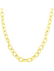 14 Karat Yellow Gold 5-mm Fancy Rolo Chain (18 Inch)