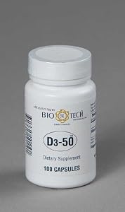 BioTech Pharmacal D3-50 (50,000 IU) 100 Count