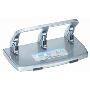 Set A Shopping Price Drop Alert For CARL 63040 40-Sheet capacity hc-340 heavy-duty 3-hole steel punch, 9/32 dia., silver