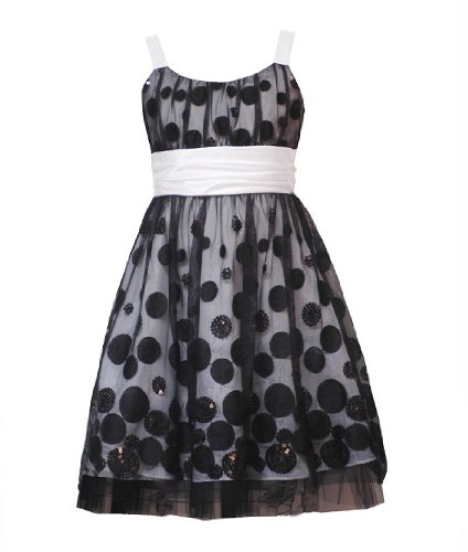 Rare Editions Girls 7-16 Sequin Dot Dress