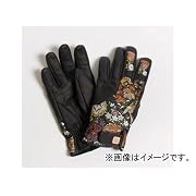 デグナー 花山 ツーリンググローブ TG-25K 花宝 カラー：ブラック サイズ:XL