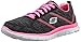 Skechers Sport Women's Pretty City Fashion Sneaker,Black/Hot Pink,8.5 M US
