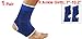 uxcell 1 X Pair White Trim Black Blue Stripe Open Heel Elastic Ankle Support Brace Sleeve