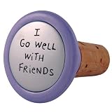 Our Name Is Mud by Lorrie Veasey Well with Friends Wine Stopper , 2-1/4-Inch