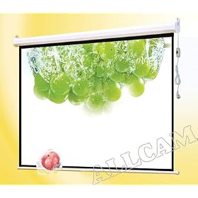 PCW106ME 106" HD Projector Screen 16:9 Widescreen Matte White Electric Motorised w/ Remote Control