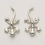 Abstract Lizard Stud Earrings