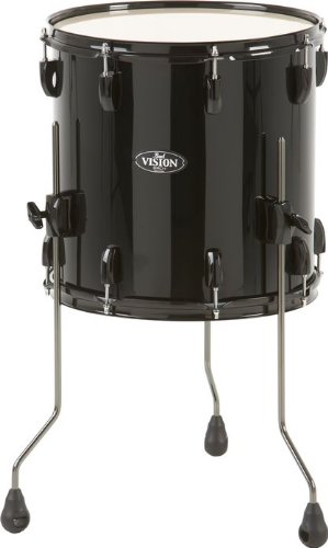 Pearl Vision Birch Floor Tom Jet Black 14x14 On Sale