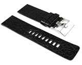 Diesel Bracelet de Montre Cuir 26mm noire DZ1055